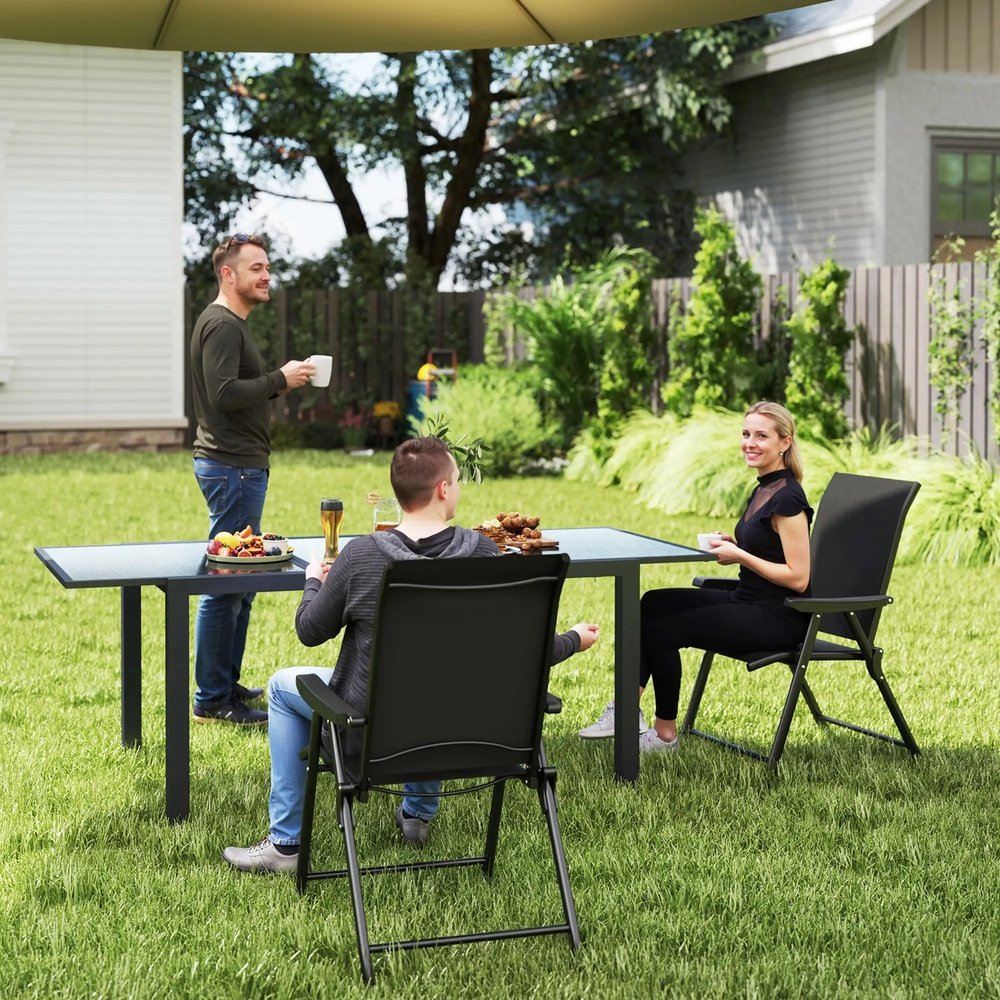 Outsunny Set of Two Folding Outdoor Chairs 1