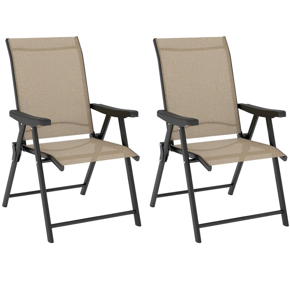 Outsunny Set of Two Folding Outdoor Chairs 11