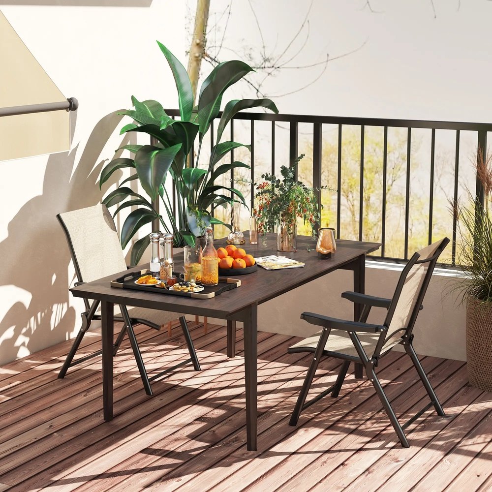Outsunny Set of Two Folding Outdoor Chairs 18