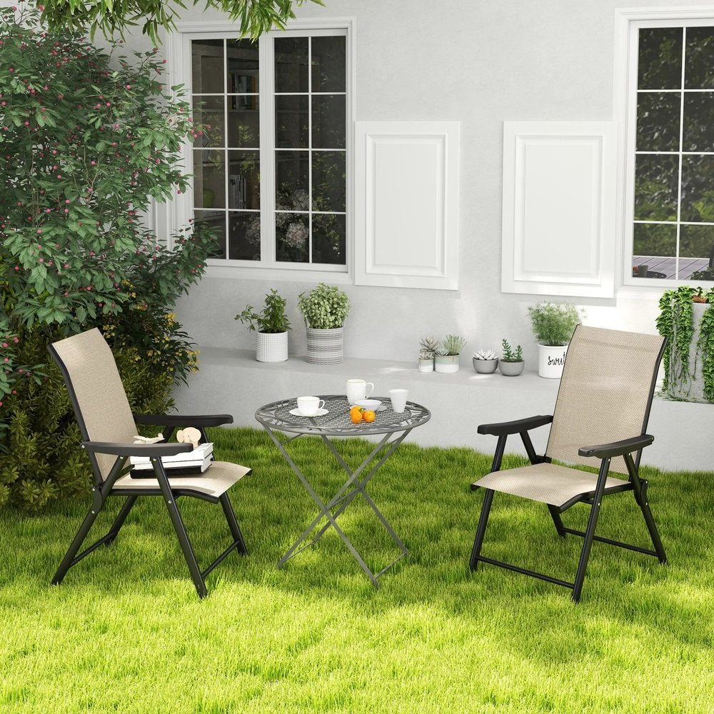 Outsunny Set of Two Folding Outdoor Chairs 19