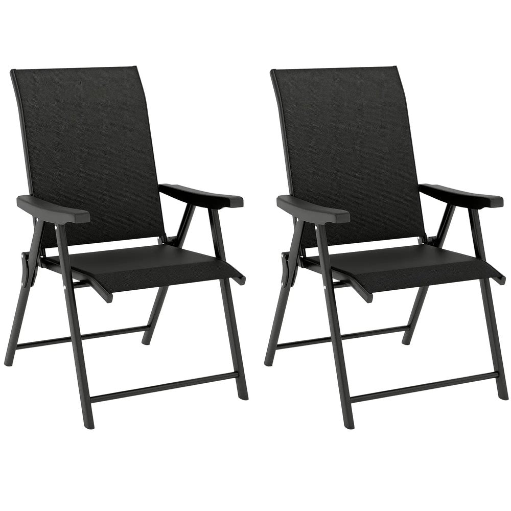 Outsunny Set of Two Folding Outdoor Chairs 9