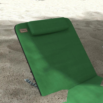 Outsunny Set of Two Metal Frame Beach Chairs, with Reclining Backs 29