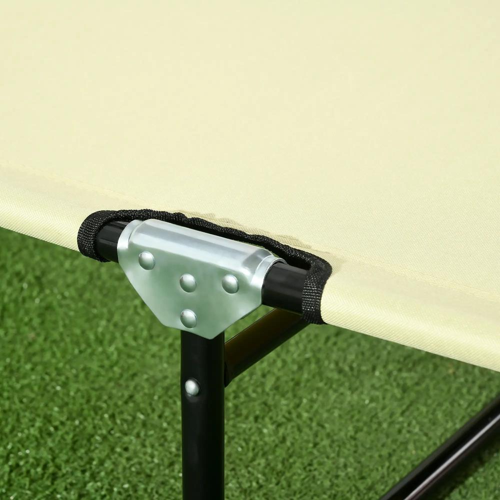 Outsunny Set of Two Metal Frame Folding Sun Loungers 6