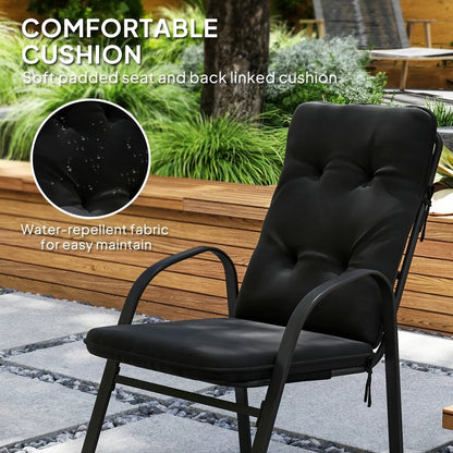 Outsunny Seven-Piece Garden Dining Set with Cushions 5