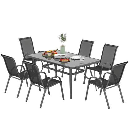 Outsunny Seven-Piece Outdoor Dining Set 10