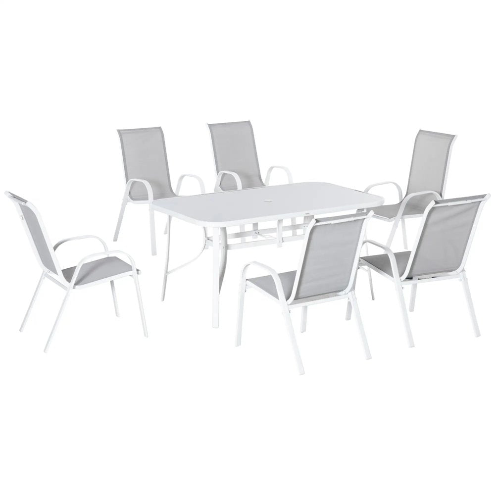 Outsunny Seven-Piece Outdoor Dining Set 11