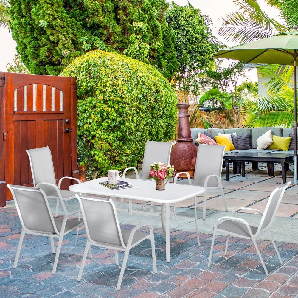 Outsunny Seven-Piece Outdoor Dining Set 20