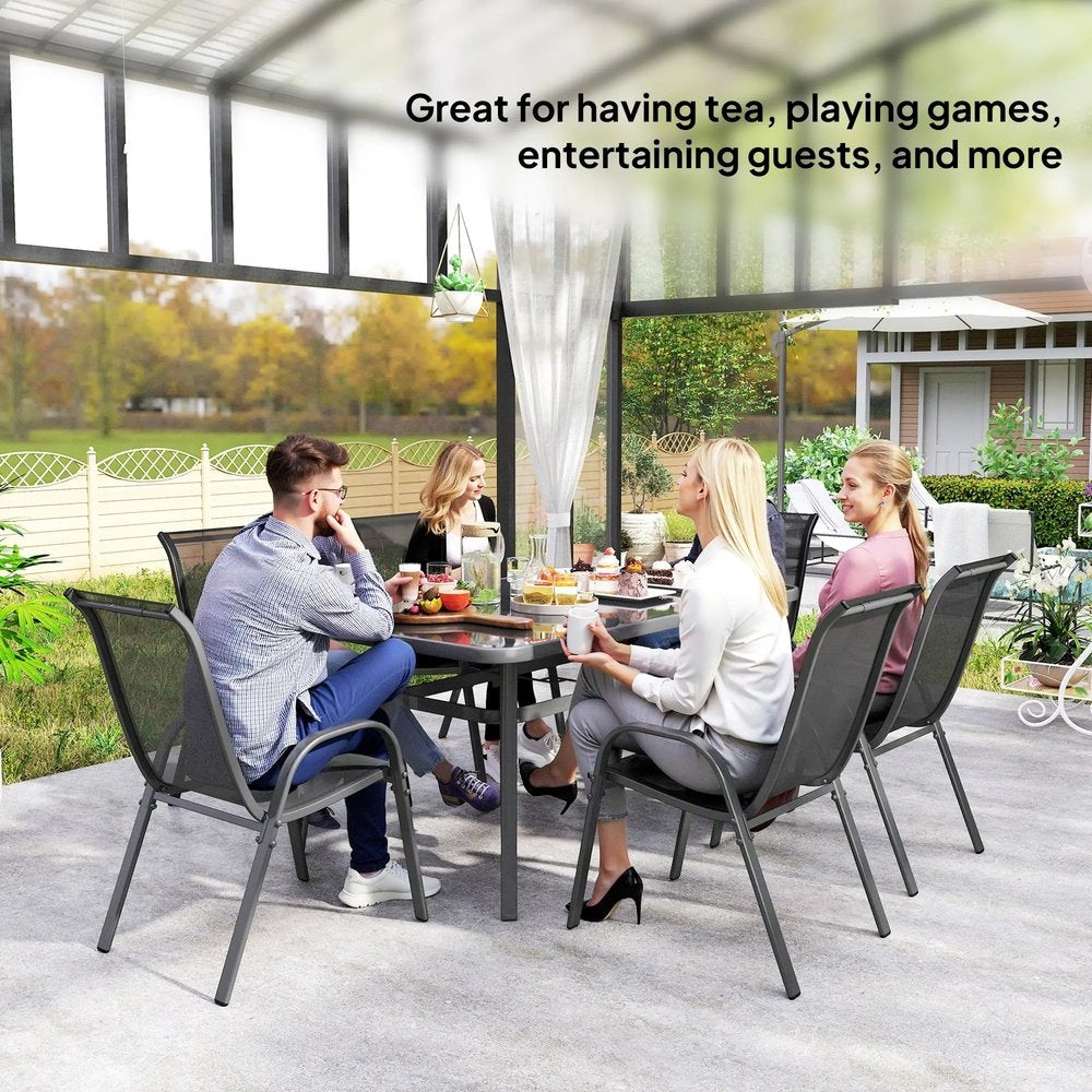 Outsunny Seven-Piece Outdoor Dining Set 6
