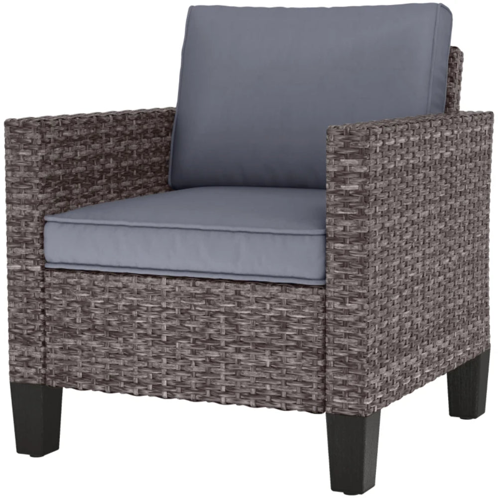 Outsunny Single Rattan Armchair, with Cushions