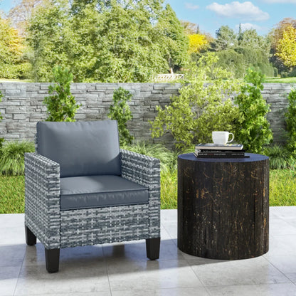 Outsunny Single Rattan Armchair, with Cushions