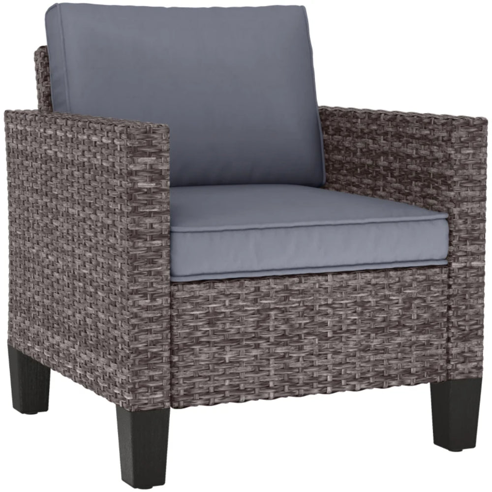 Outsunny Single Rattan Armchair, with Cushions