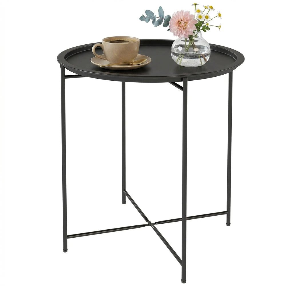 Outsunny Steel Removable Tray Top Garden Table 14