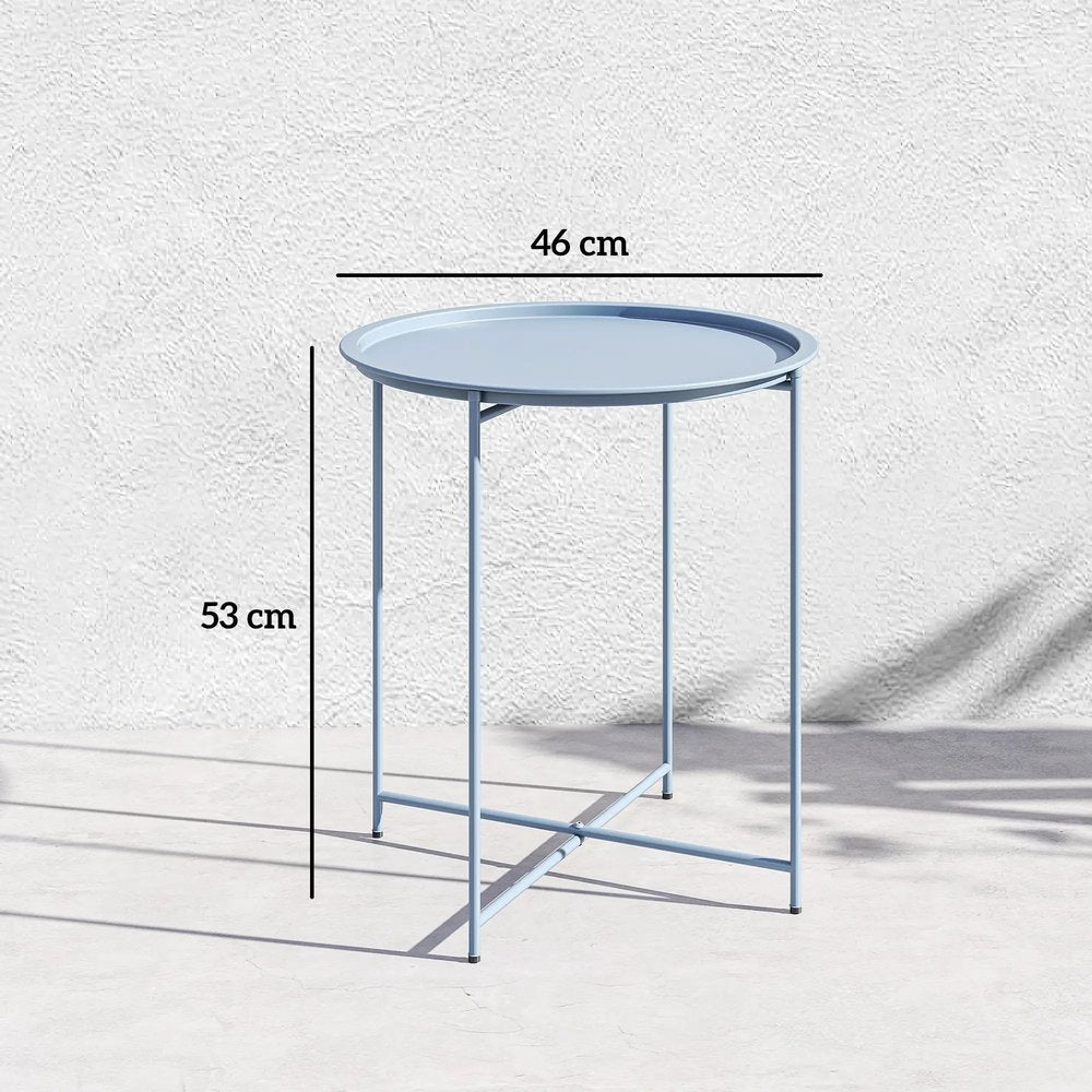 Outsunny Steel Removable Tray Top Garden Table 17