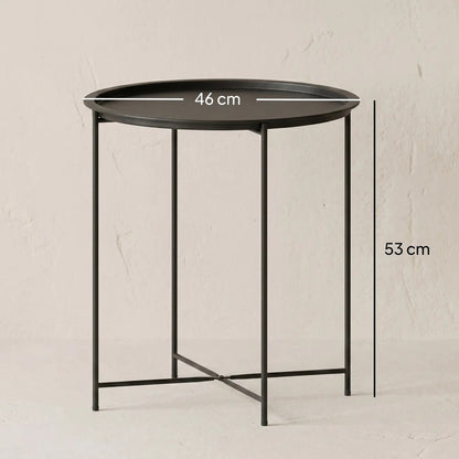 Outsunny Steel Removable Tray Top Garden Table 2