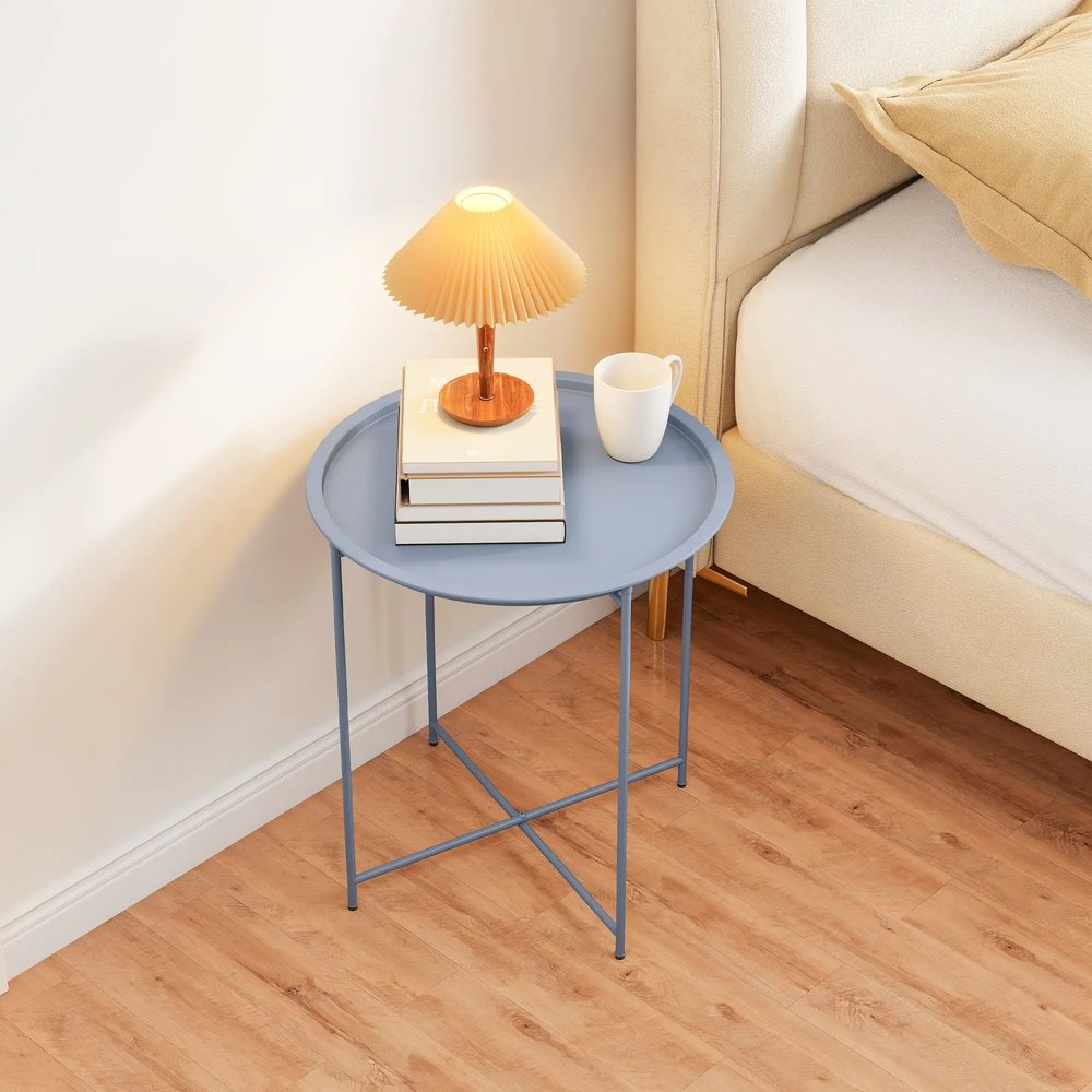 Outsunny Steel Removable Tray Top Garden Table 23