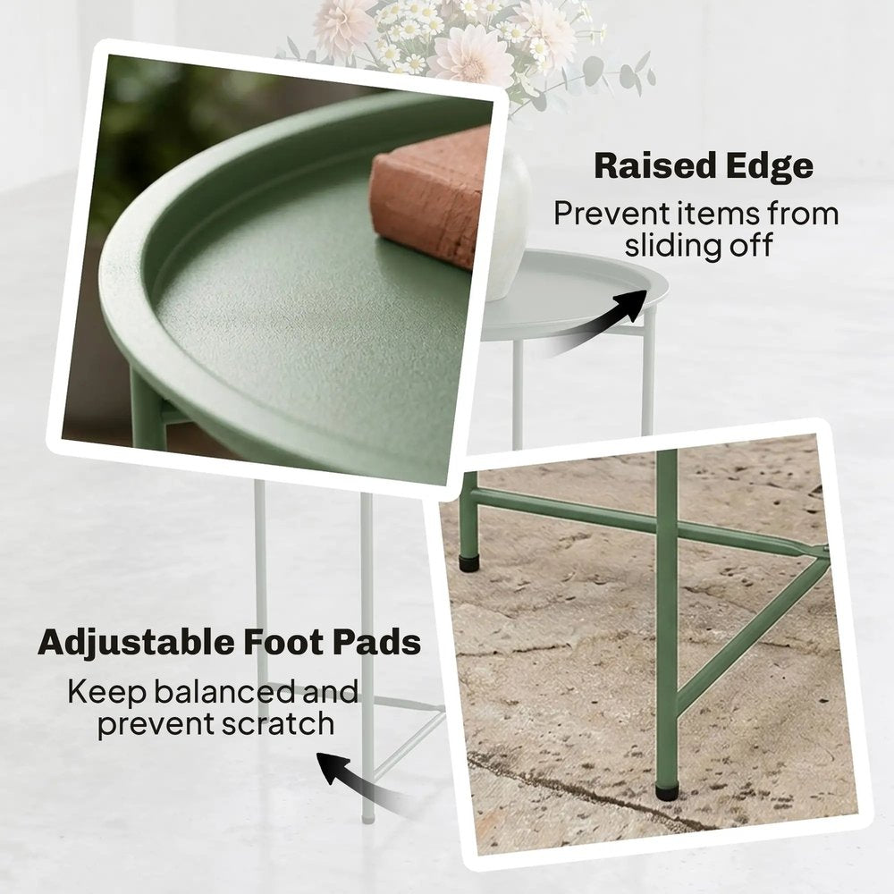 Outsunny Steel Removable Tray Top Garden Table 31