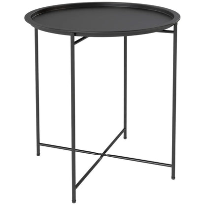 Outsunny Steel Removable Tray Top Garden Table 