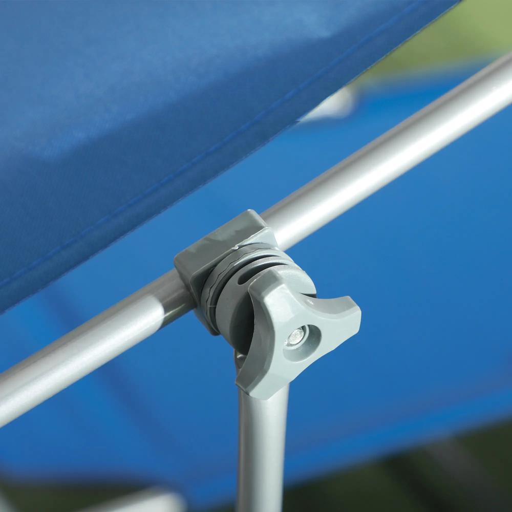 Outsunny Sun Lounger, with Adjustable Face Canopy 19