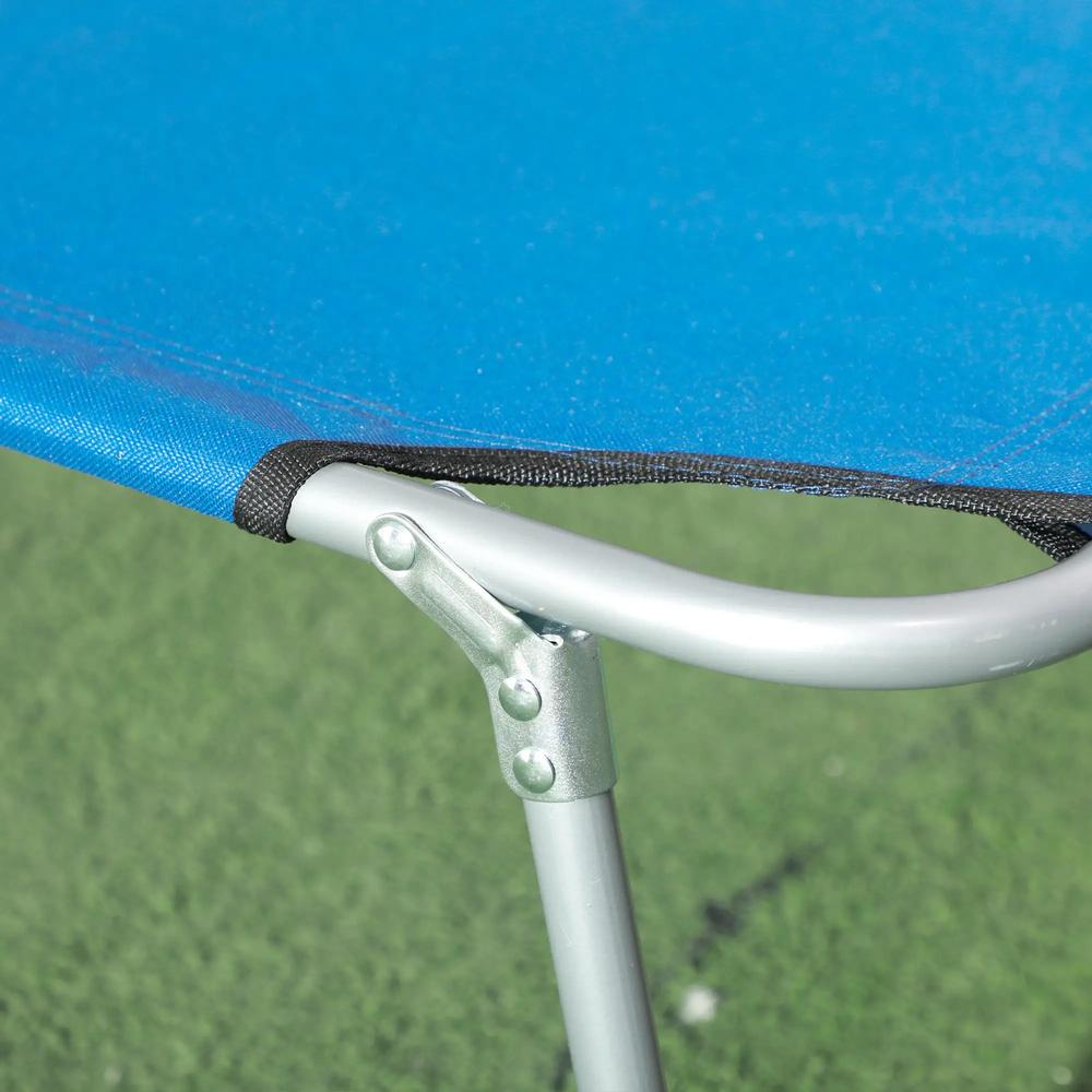 Outsunny Sun Lounger, with Adjustable Face Canopy 20