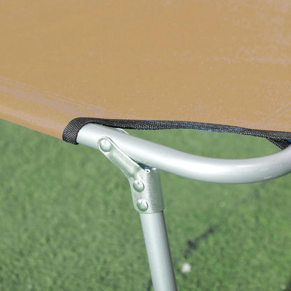 Outsunny Sun Lounger, with Adjustable Face Canopy 8
