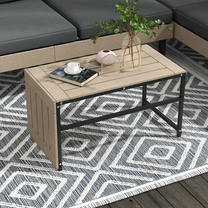 Outsunny Three-Piece 'L' Garden Sofa Set - Grey 5