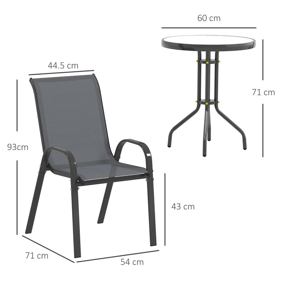 Outsunny Three-Piece Outdoor Garden Set 13