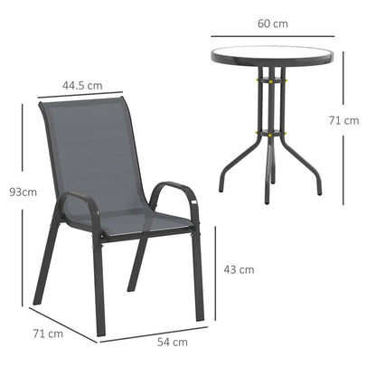 Outsunny Three-Piece Outdoor Garden Set 13