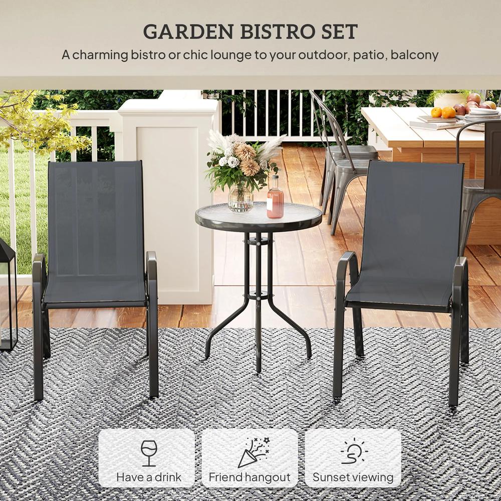 Outsunny Three-Piece Outdoor Garden Set 14