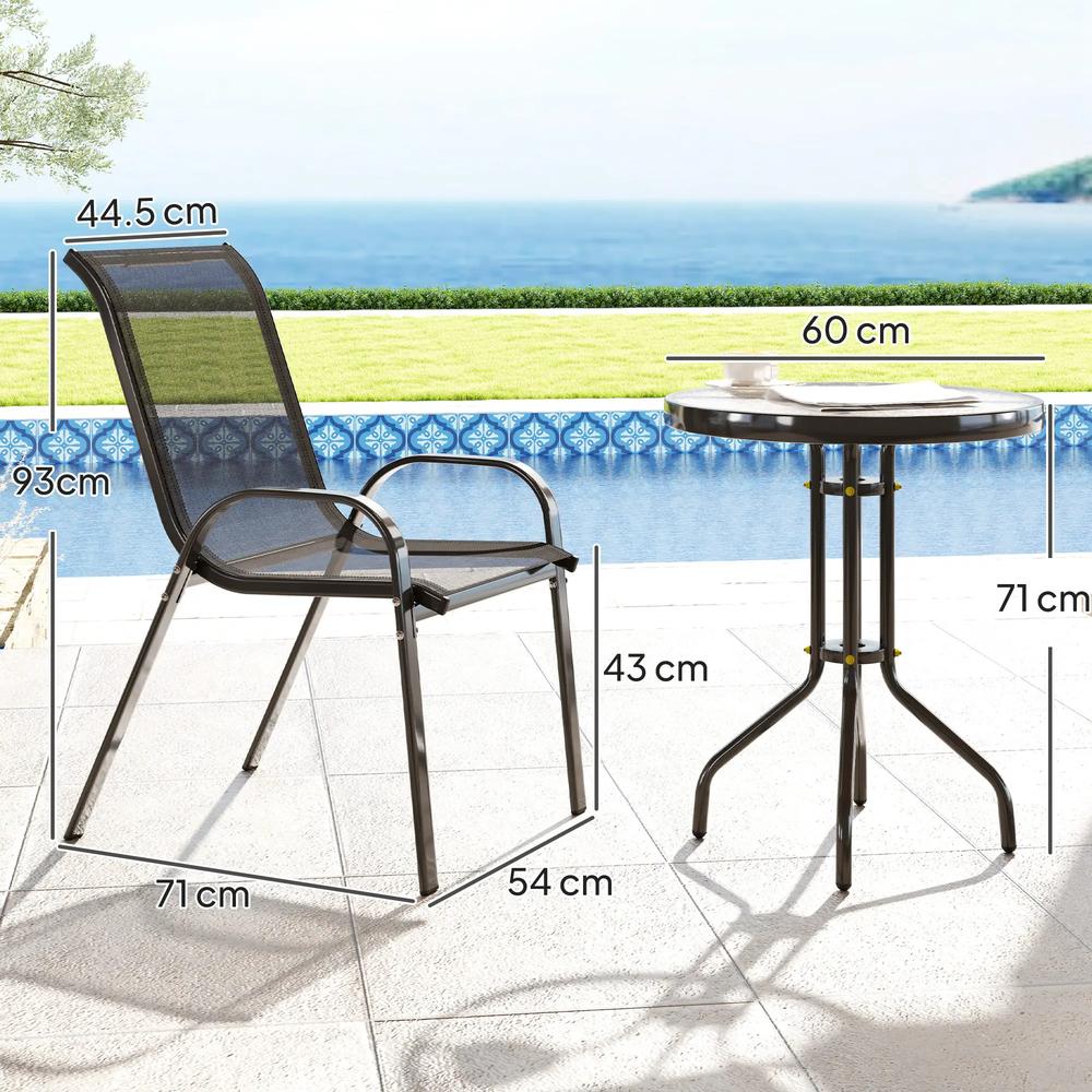 Outsunny Three-Piece Outdoor Garden Set 2