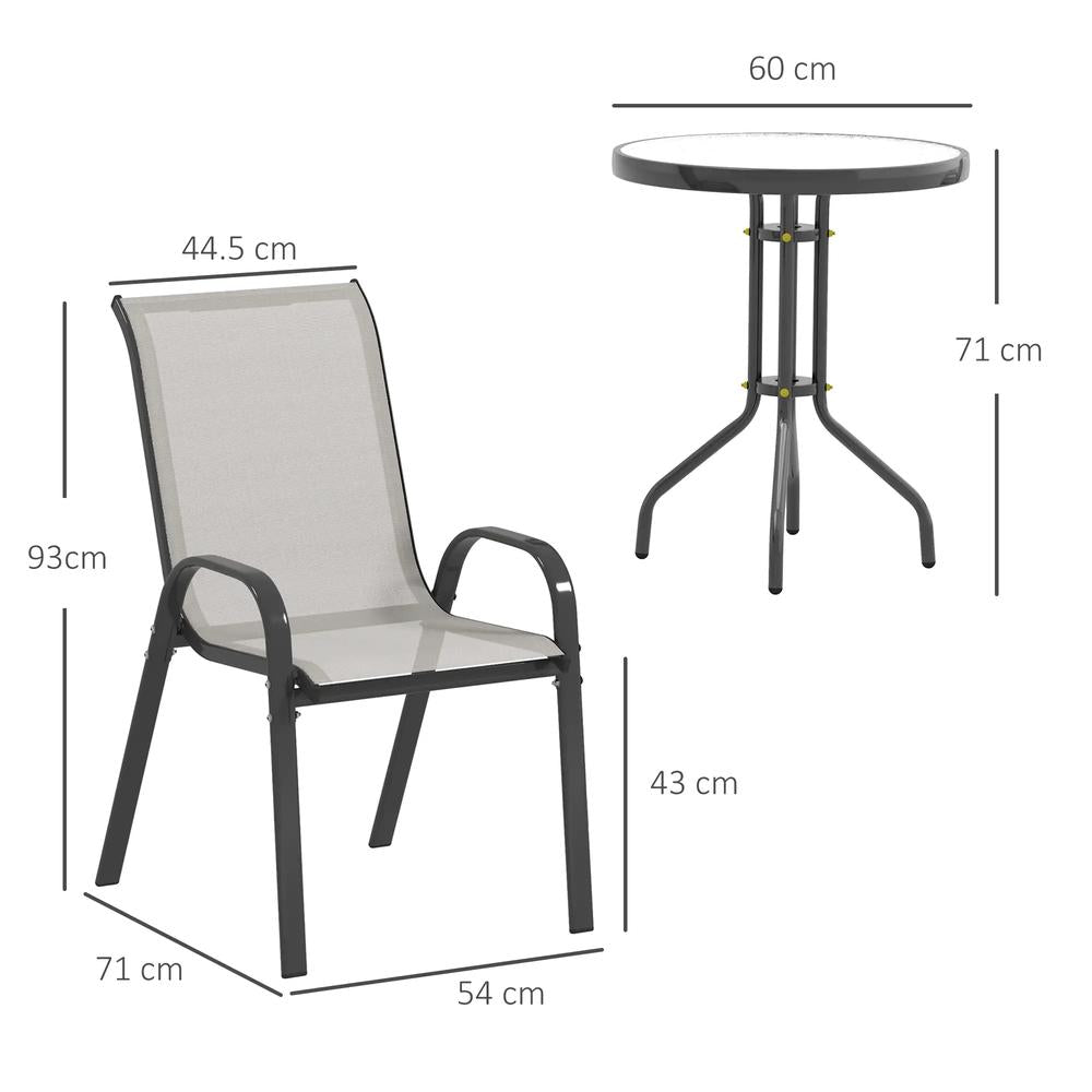 Outsunny Three-Piece Outdoor Garden Set 24