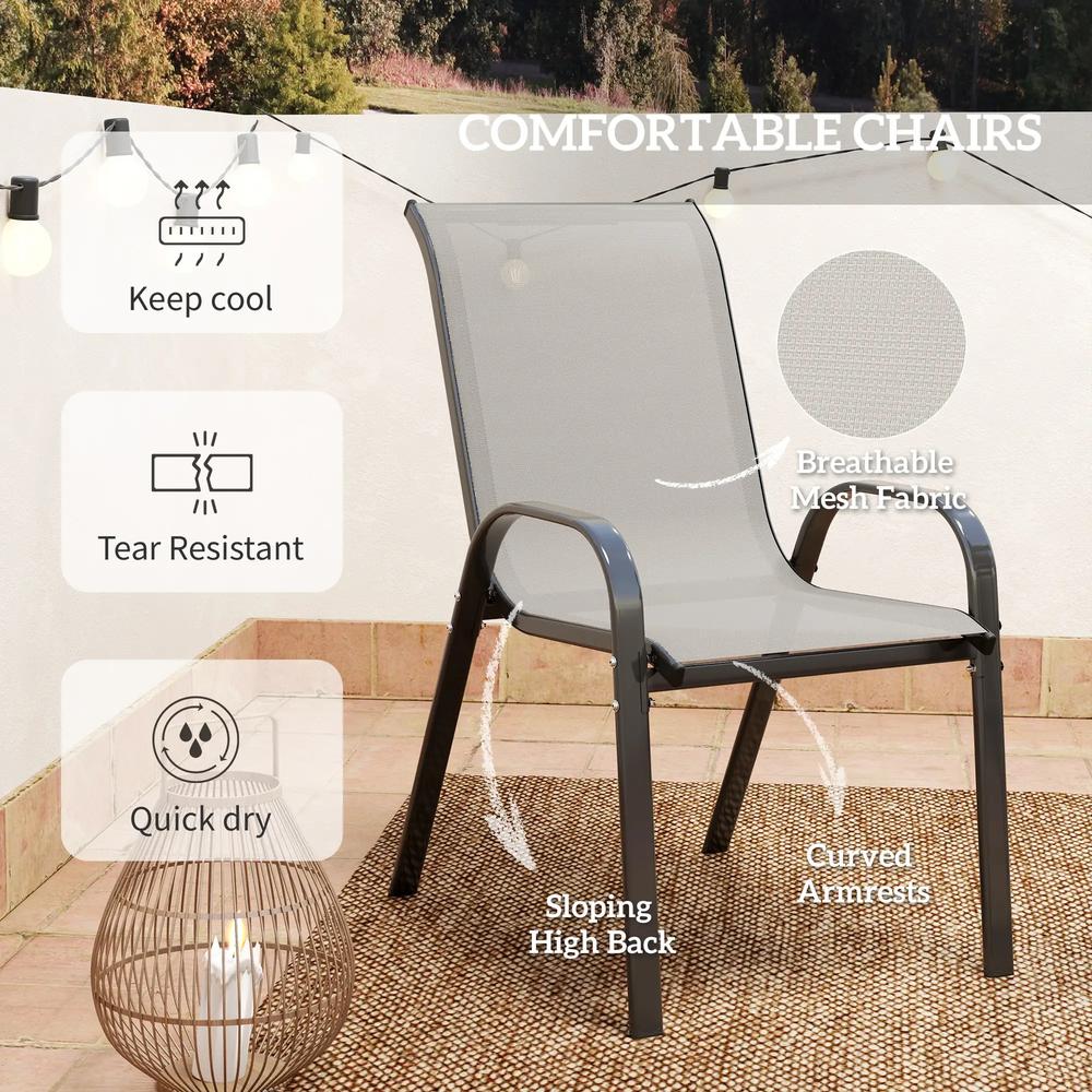 Outsunny Three-Piece Outdoor Garden Set 27