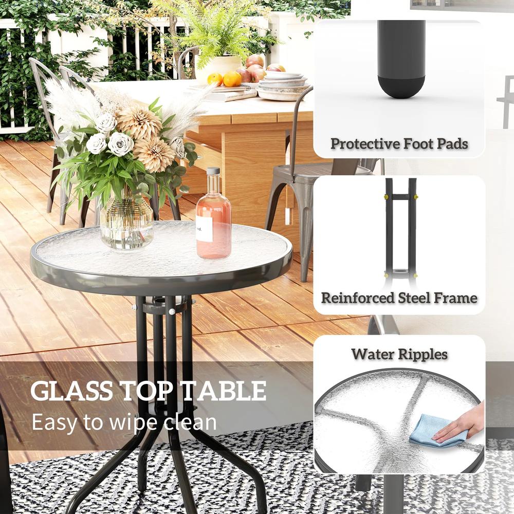 Outsunny Three-Piece Outdoor Garden Set 28