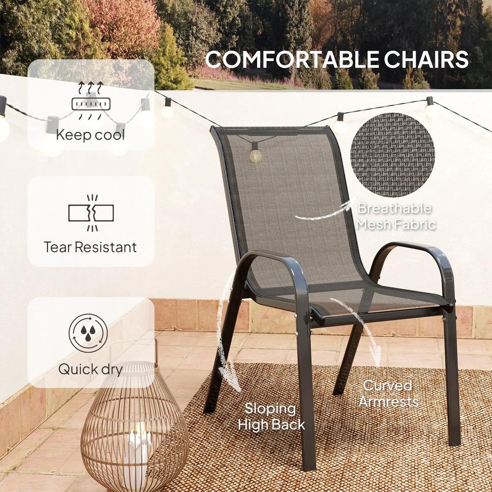 Outsunny Three-Piece Outdoor Garden Set 5