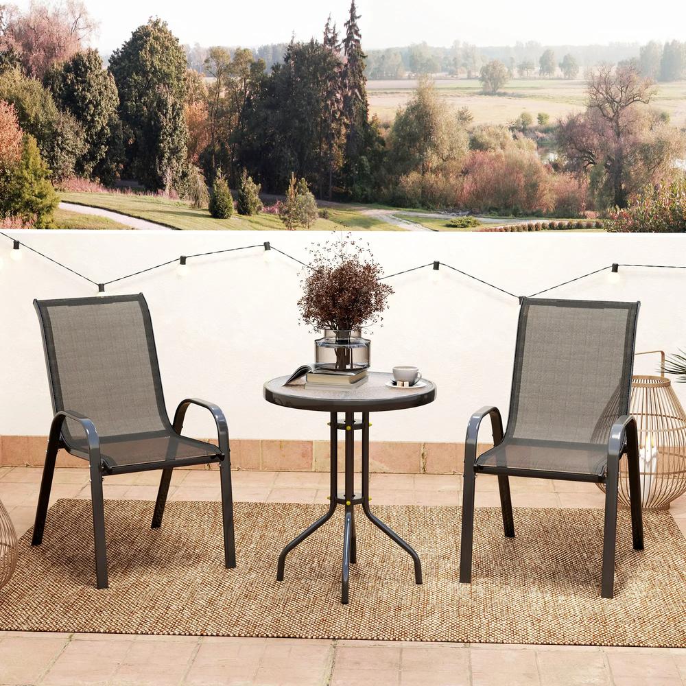 Outsunny Three-Piece Outdoor Garden Set 9