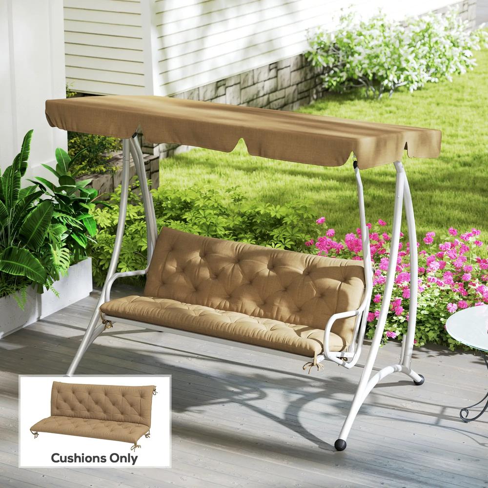 Outsunny Three-Seater Bench Cushion 1