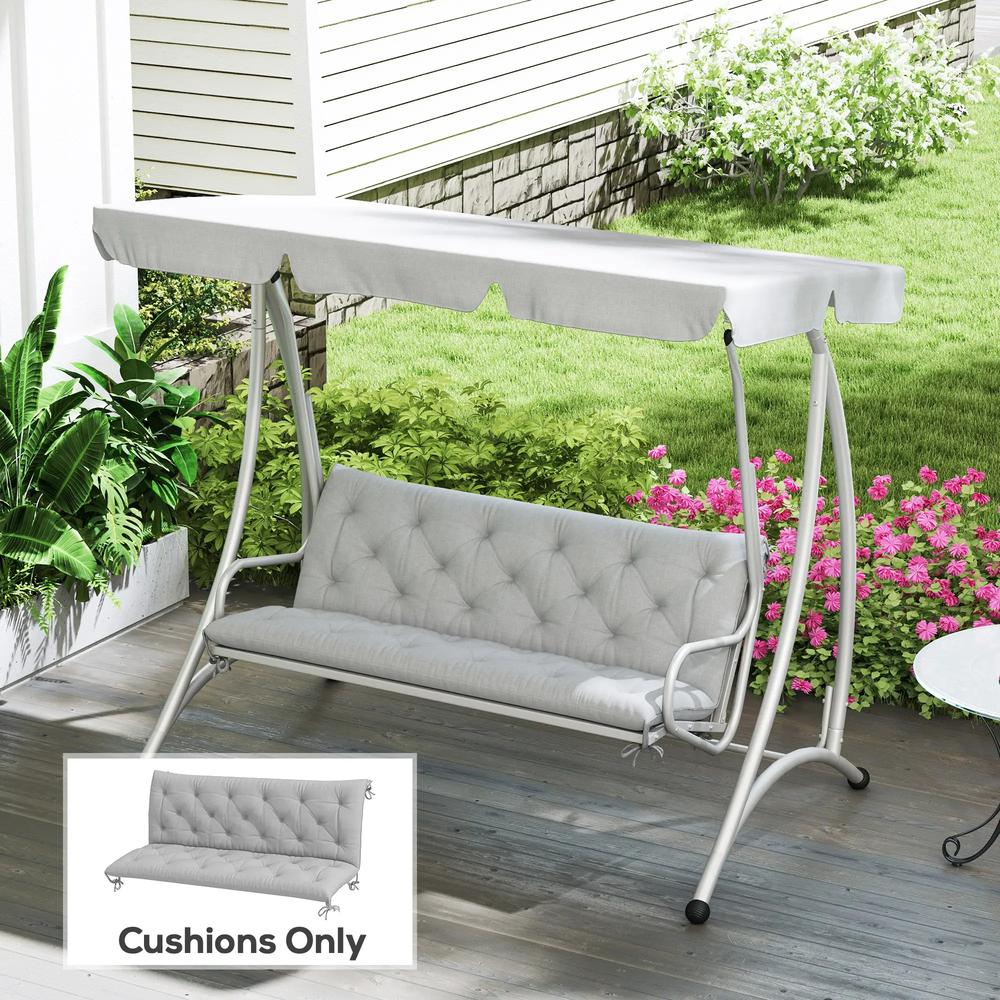 Outsunny Three-Seater Bench Cushion 12