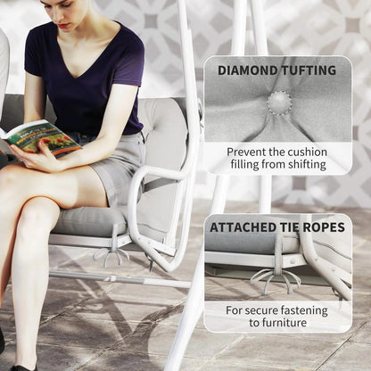 Outsunny Three-Seater Bench Cushion 16