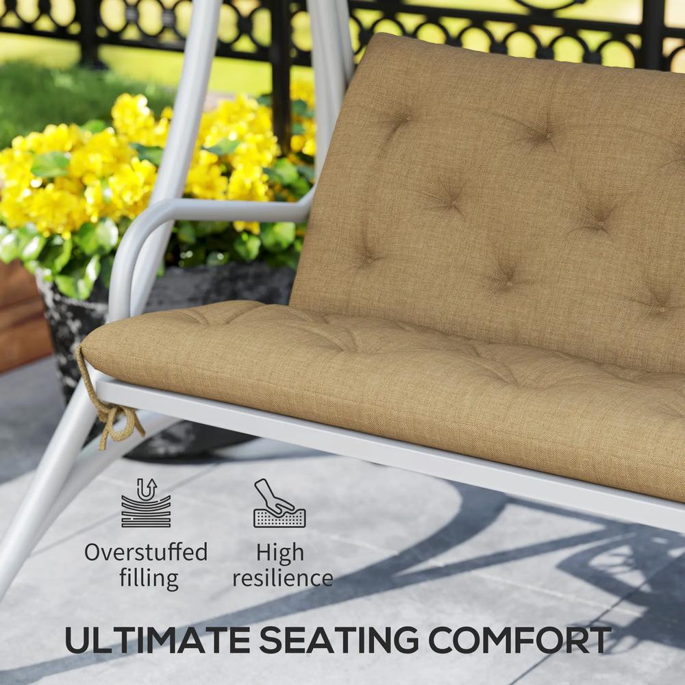 Outsunny Three-Seater Bench Cushion 4