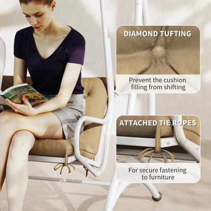 Outsunny Three-Seater Bench Cushion 5