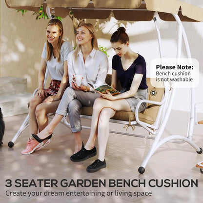 Outsunny Three-Seater Bench Cushion 6