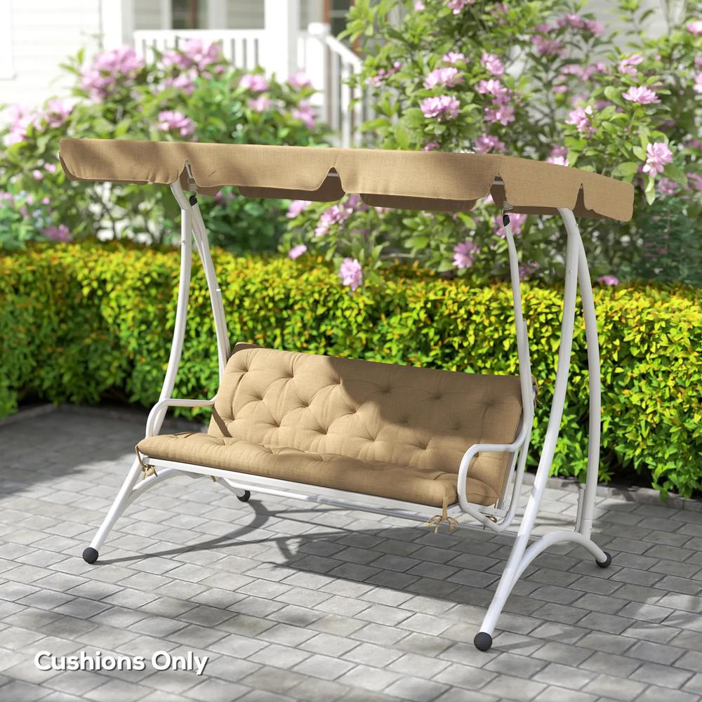 Outsunny Three-Seater Bench Cushion 7