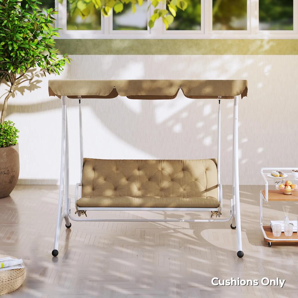 Outsunny Three-Seater Bench Cushion 8