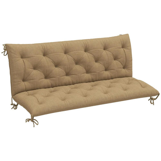 Outsunny Three-Seater Bench Cushion 
