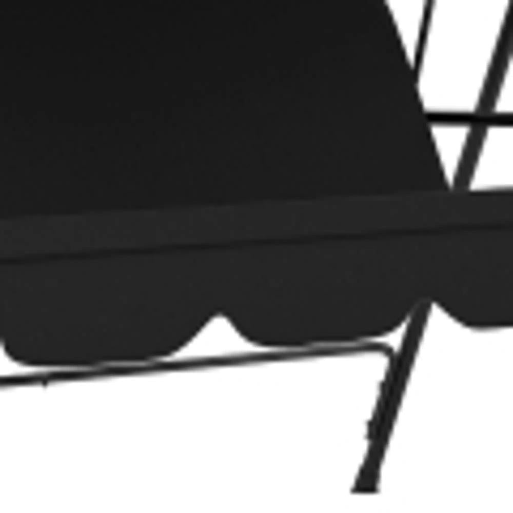 Outsunny Three-Seater Garden Swing Chair, with Adjustable Canopy 20