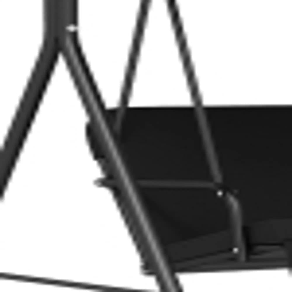 Outsunny Three-Seater Garden Swing Chair, with Adjustable Canopy 21