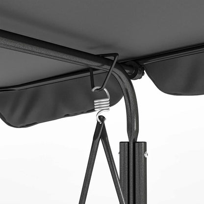 Outsunny Three-Seater Garden Swing Chair, with Adjustable Canopy 23