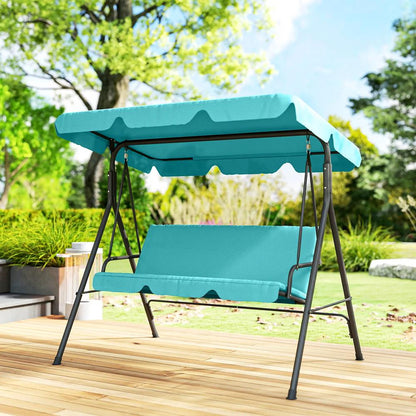 Outsunny Three-Seater Garden Swing Chair, with Adjustable Canopy 9