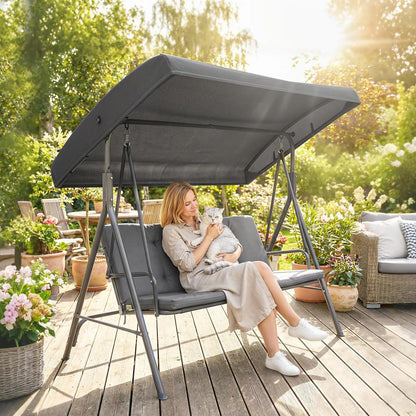 Outsunny Three-Seater Garden Swing Seat 1
