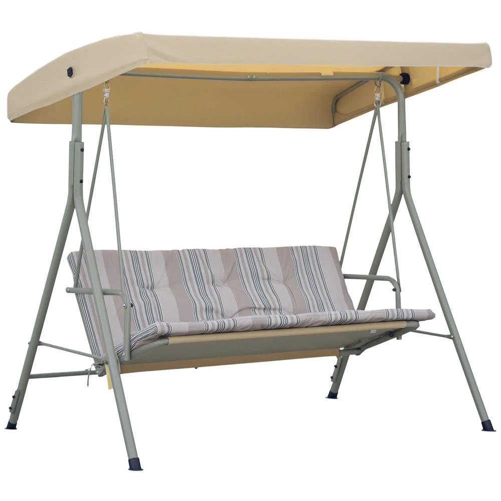 Outsunny Three-Seater Garden Swing Seat 11