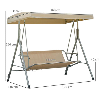 Outsunny Three-Seater Garden Swing Seat 13